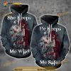 She Keeps Me Wild Girl And Skeleton Full Printing 3D Hoodie, Sweatshirt