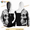 Skull Creepy Style Full 3D Hoodie, Sweatshirt - Christmas Gifts