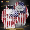 Skull Usa Flag Pattern 3D Hoodie, Sweatshirt - Christmas Gifts