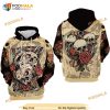 Skulls And Roses All Over Print 3D Hoodie, Sweatshirt - Christmas Gifts