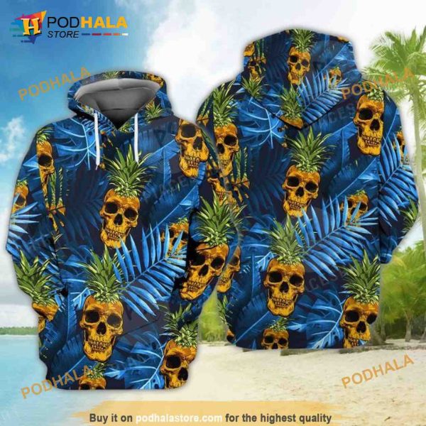 Skulls Pineapple 3D Hoodie, Sweatshirt – Christmas Gifts