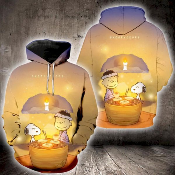 Snoopy Charlie Brown Lover Funny 3D Hoodie Sweatshirt, Snoopy Gifts