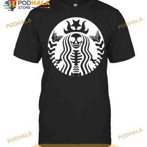 Spooky Starbucks Skeleton Halloween Shirt