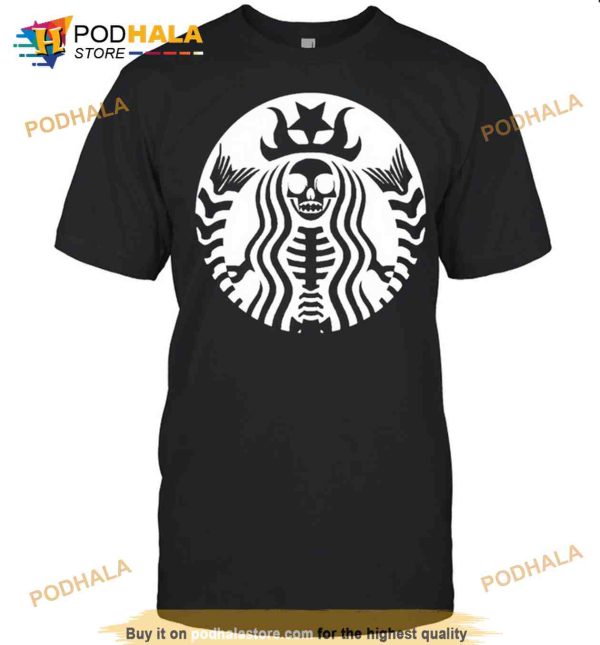 Spooky Starbucks Skeleton Halloween Shirt
