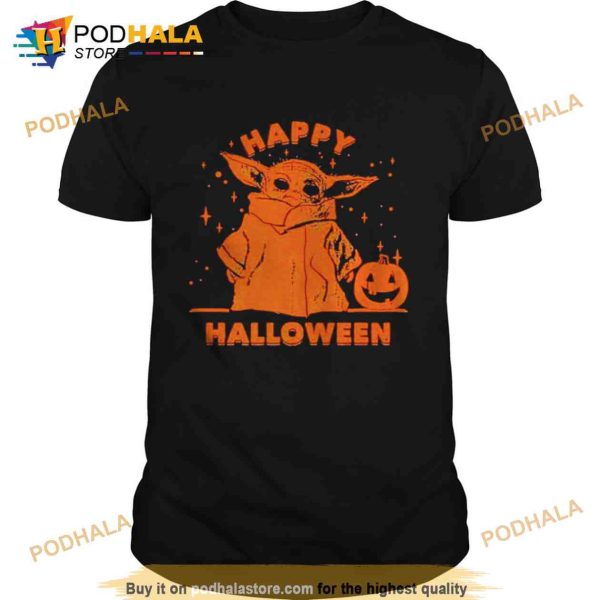 Star Wars Baby Yoda Happy Halloween Shirt