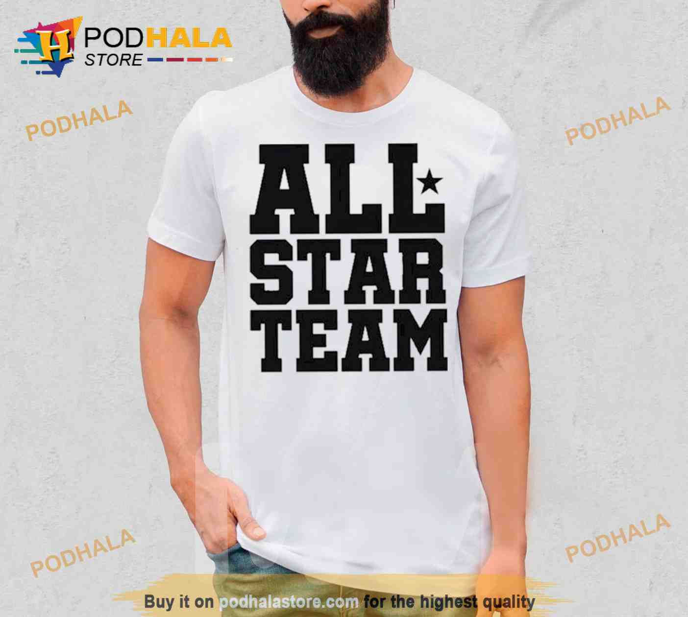 All Star Basketball Tshirt Design