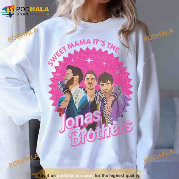 Sweet Mama Its The Jonas Brothers Shirt, Retro Jonas Brothers I love Hot Dads TShirt
