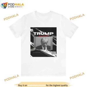 TRUMP MUGSHOT SHIRT Fulton County Mugshot Donald Trump Tee 2
