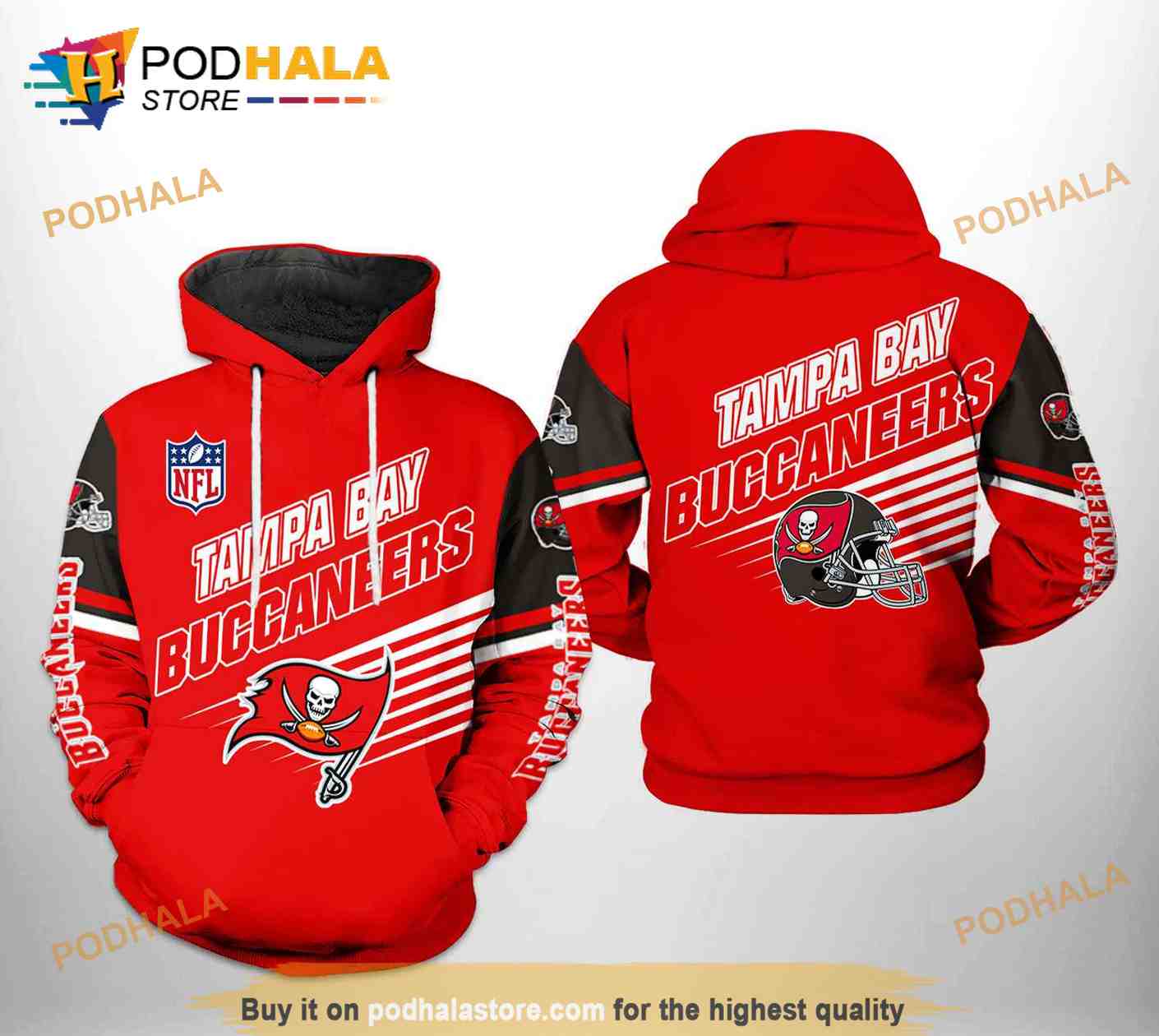 Tampa Bay Buccaneers NFL Team 3D Hoodie Sweatshirt - Bring Your Ideas,  Thoughts And Imaginations Into Reality Today