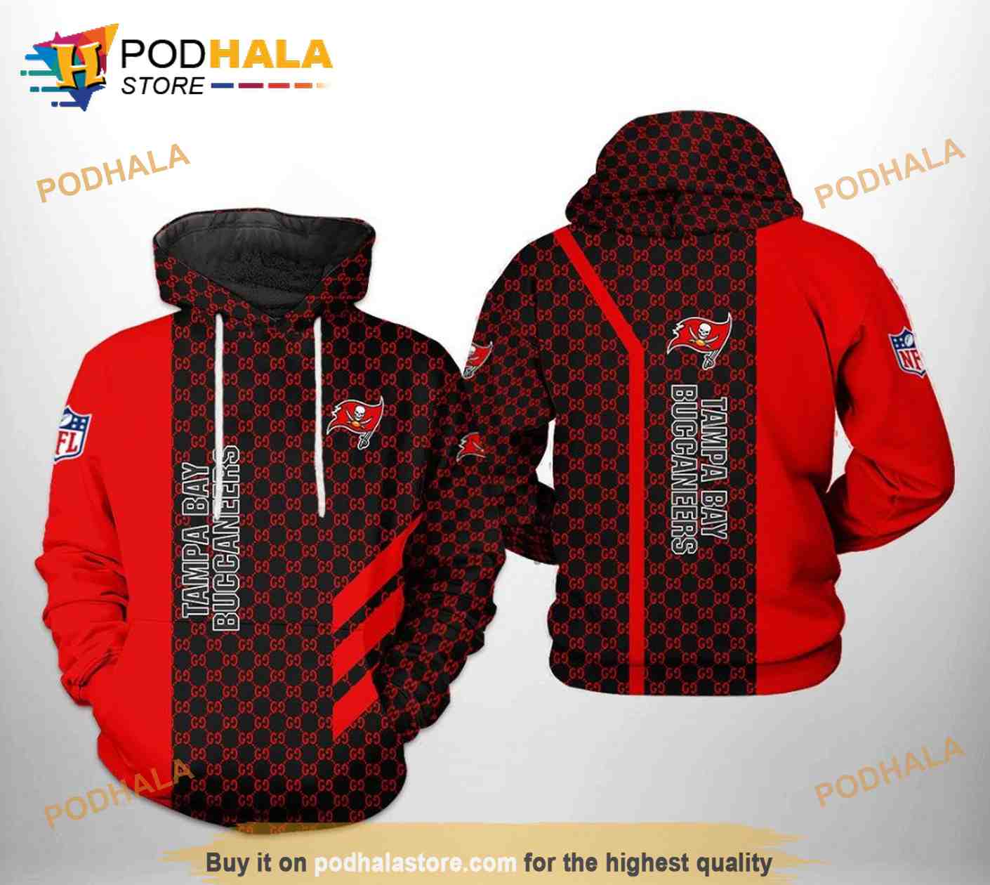 Tampa Bay Buccaneers Hoodies - Polynesian Design Buccaneers