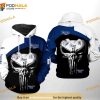Tampa Bay Rays MLB Skull Punisher 3D Hoodie, Sweatshirt