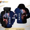 Tampa Bay Rays MLB US Flag Skull 3D Hoodie, Sweatshirt