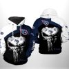 Tennessee Titans NFL Skull Punisher Team 3D Hoodie, Sweatshirt
