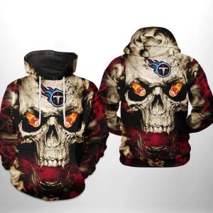 Tennessee Titans NFL Skull Team 3D Hoodie, Sweatshirt