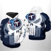 Tennessee Titans NFL Team Skull 3D Hoodie, Sweatshirt