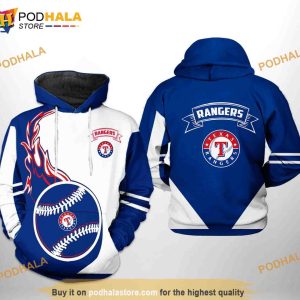 Texas Rangers MLB Classic 3D Hoodie, Sweatshirt