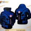 Texas Rangers MLB Skull 3D Hoodie, Sweatshirt