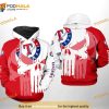Texas Rangers MLB Team Skull 3D Hoodie, Sweatshirt