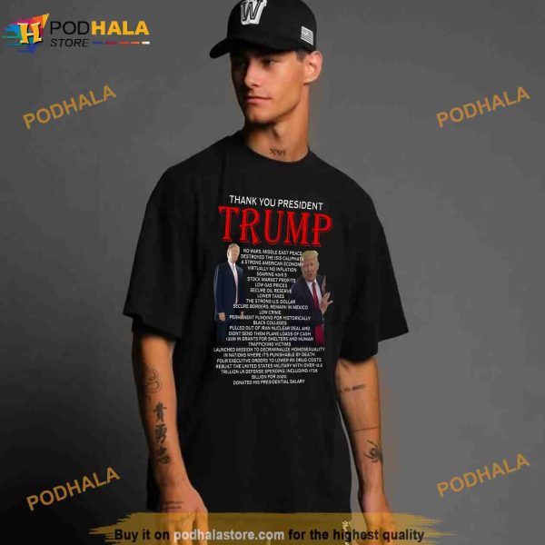 Thank You President Trump Shirt, Destroyed The Isis Caliphate, Donald Trump Gifts