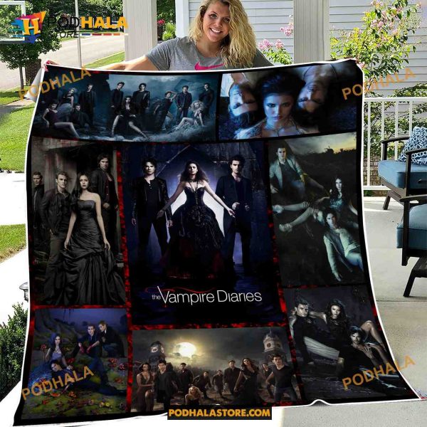 The Vampire Diaries Movie Halloween Fleece Blanket