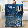 To My Mom I'll Always Be Your Little Boy Fleece Blanket, Gift For Mom From Son