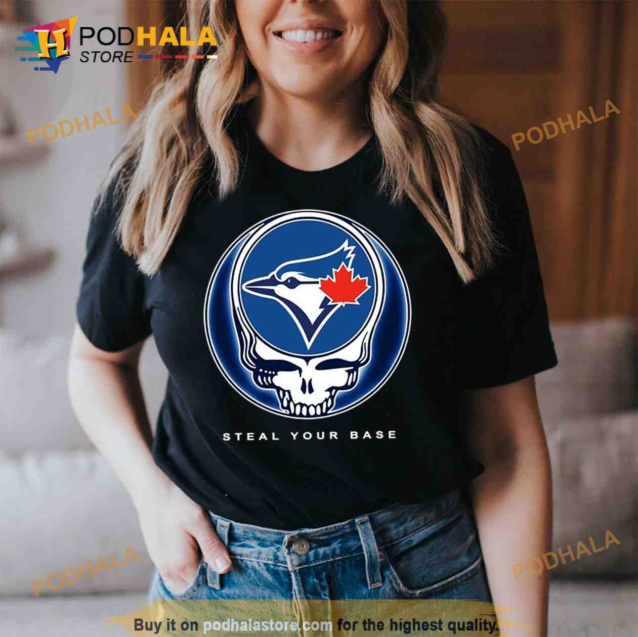 Toronto Blue Jays Grateful Dead Steal Your Base Shirt,Sweater, Hoodie, And  Long Sleeved, Ladies, Tank Top