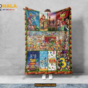Toy Story Disney Blanket, Disney Lovers Quilt, Gifts For Disney Lovers
