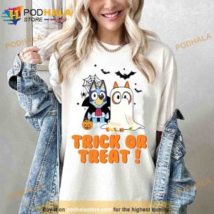 Bluey Trick Or Treat Halloween Friends, Bluey Family Halloween Shirt,  hoodie, sweater, long sleeve and tank top