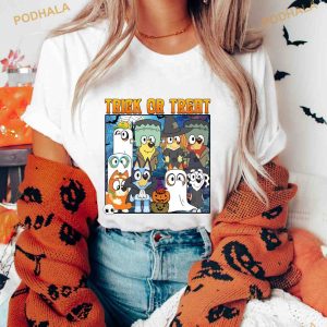 Lets Go Ghouls Bluey Halloween Shirt For Adult Kids, Bluey Hocus