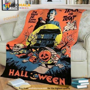 Trick or Treat Michael Myers Blanket Halloween Fleece Blanket Serial Killers Quilt 2