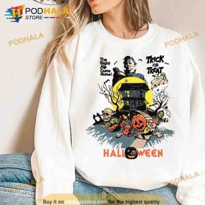 Trick or Treat Michael Myers Halloween Sweatshirt, Scary Movie Tee