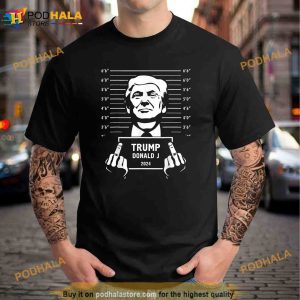 Trump 2024 Mugshot Style Poster Unisex Trending Shirt