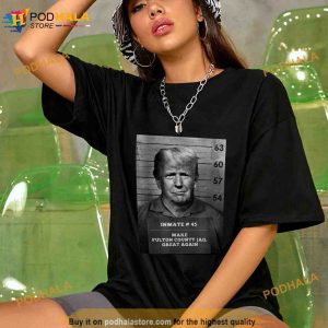 Trump Mug Shot Shirt Make Fulton County Jail Great Again Unisex Trending Shirt 2