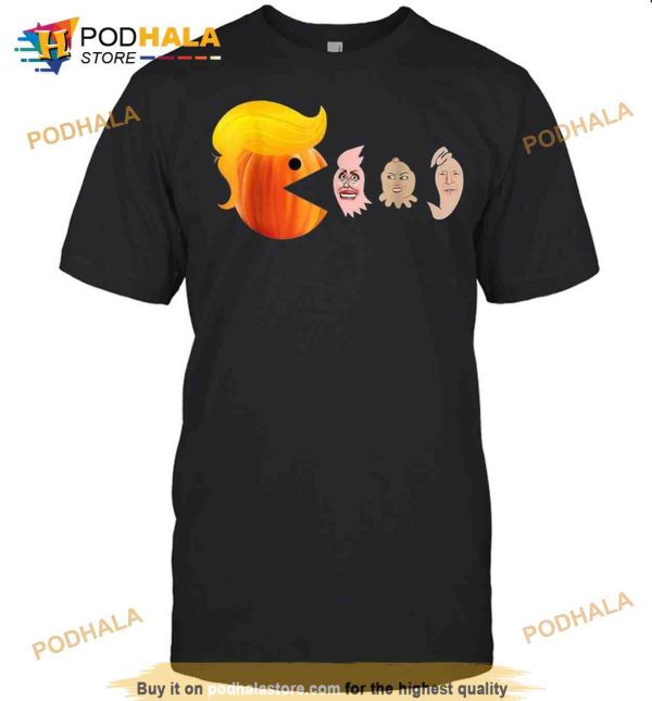 Trump Style Pixal Eating Funny Halloween Shirt