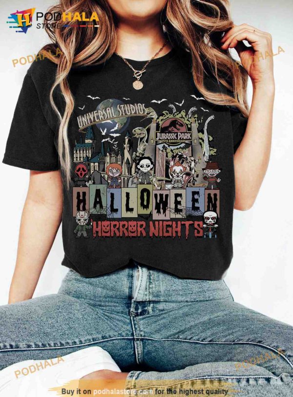 Universal Studios Halloween Horror Nights Shirt, Scary Characters Movie Tee