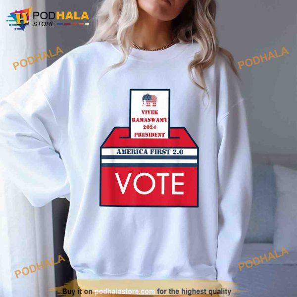 VOTE President Vivek Ramaswamy2024 America First 2.0 Vivek Shirt