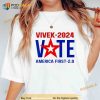 VOTE Vivek 2024 Presidential Campaign America First2.0 Vivek Shirt