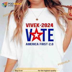 VOTE Vivek 2024 Presidential Campaign America First2.0 Vivek Shirt
