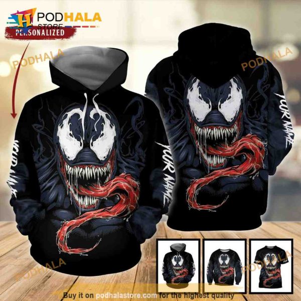 Venom Marvel 3D Hoodie Sweatshirt All Over Print