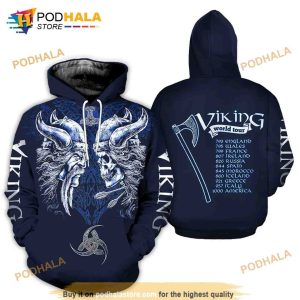 Vikings The Raven Of Odin Tattoo 3D Hoodie Sweatshirt - Bring Your Ideas,  Thoughts And Imaginations Into Reality Today