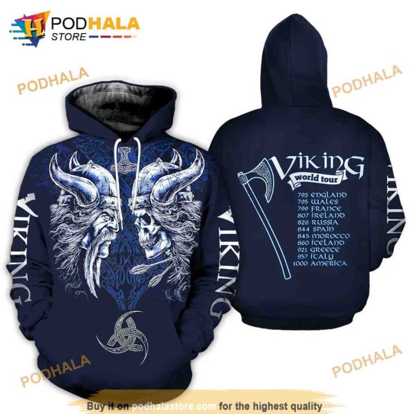 Viking 3D All Over AOP Unisex Hoodie