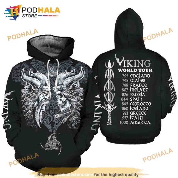 Viking 3D All Over Clothers Gift AOP Unisex Hoodie
