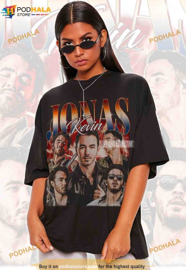 Vintage 90’s Kevin Jonas Shirt, Kevin Jonas Graphic Tee For Women and Man