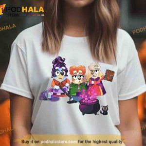 Vintage Bluey Hocus Pocus Halloween Shirt For Women Men Kids