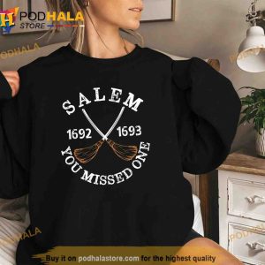 Vintage Distressed Salem 1692 You Missed One Funny Halloween Shirt