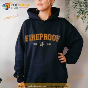 Vintage Fireproof Salem Witch Salem 1692 They Missed One Halloween Sweatshirt 2