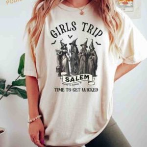 Vintage Girls Trip Salem Witch Shirt Massachusetts Salem 1692 They Missed One Tee 2