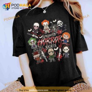 Vintage Halloween Horror Nights Shirt, Scary Movie Halloween Costume Gift