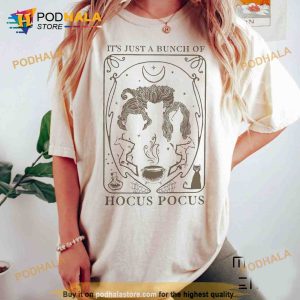 Vintage It's Just A Bunch Of Hocus Pocus Tarot Card Disney Halloween Shirt