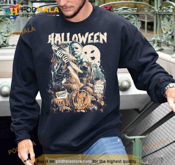 Vintage Michael Myers Halloween Crewneck Sweatshirt, Michael Myers T shirt